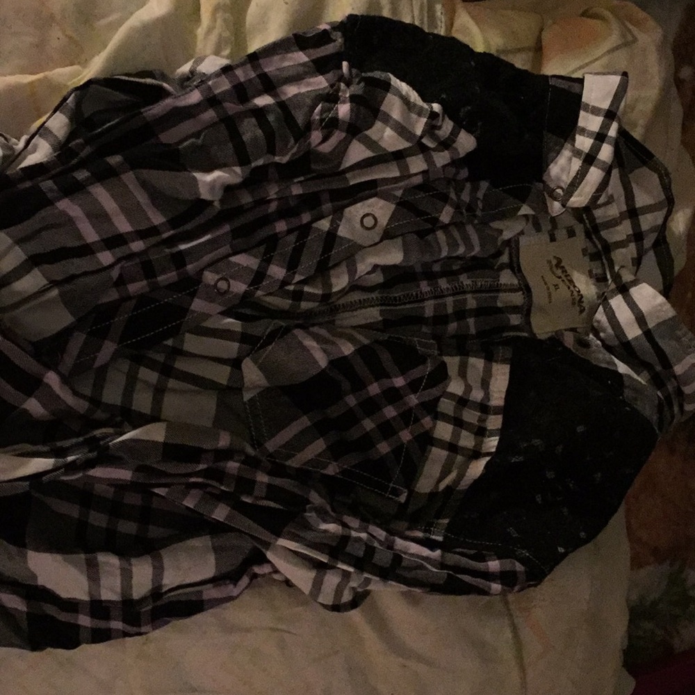 Black and white flannel